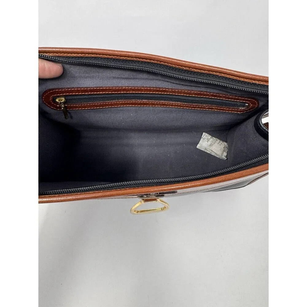 VTG Dickens Leather Clutch Bag 10.75”x7.5”x3. 5” Elegant Timeless Design